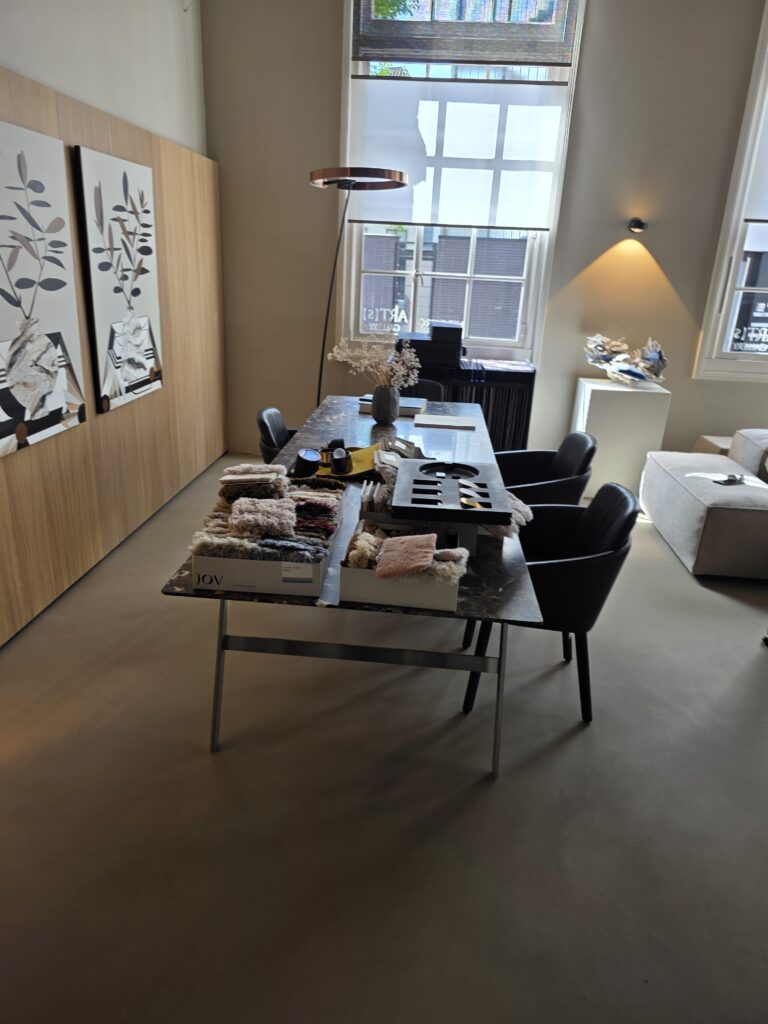 Modern interior with stylish furniture.