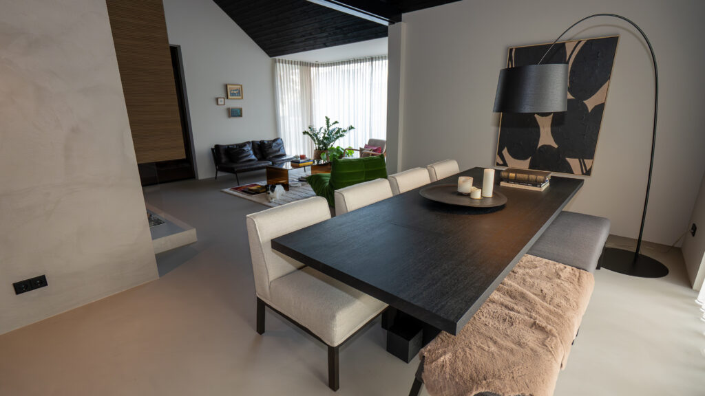 Modern dining area with stylish decor