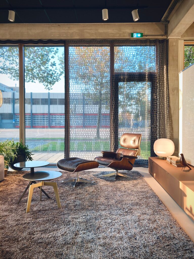 Modern lounge with stylish furniture