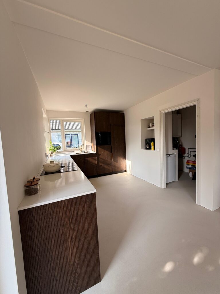 Modern kitchen with minimalist design.